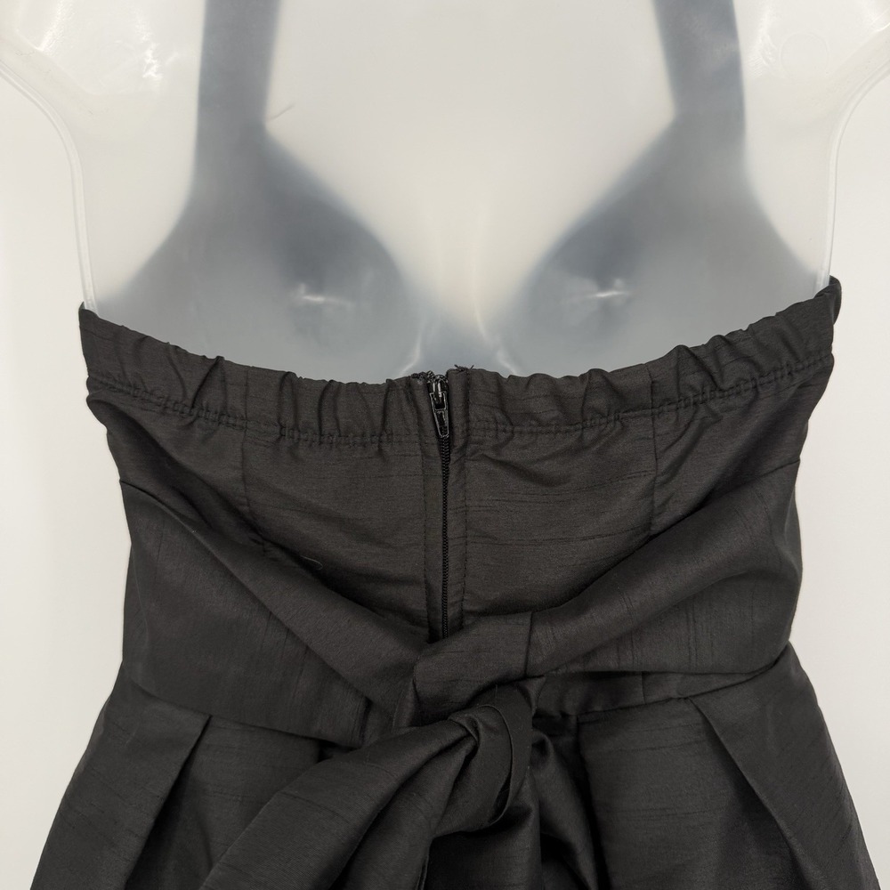 Y2K Charlotte Russe Sz 3 Black Halter Mini Bow Dress Party Hoco Whimsigoth - Picture 3 of 7